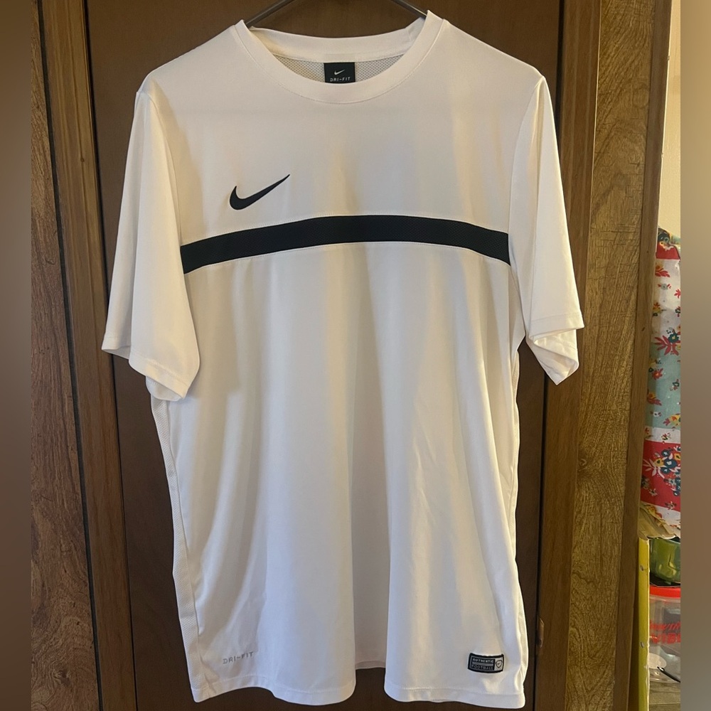 Nike Men's White football Shirt